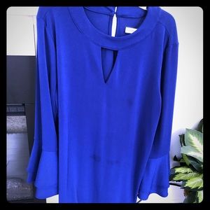 Knit collar top